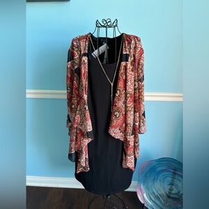 R&K dress with removable sheer cover